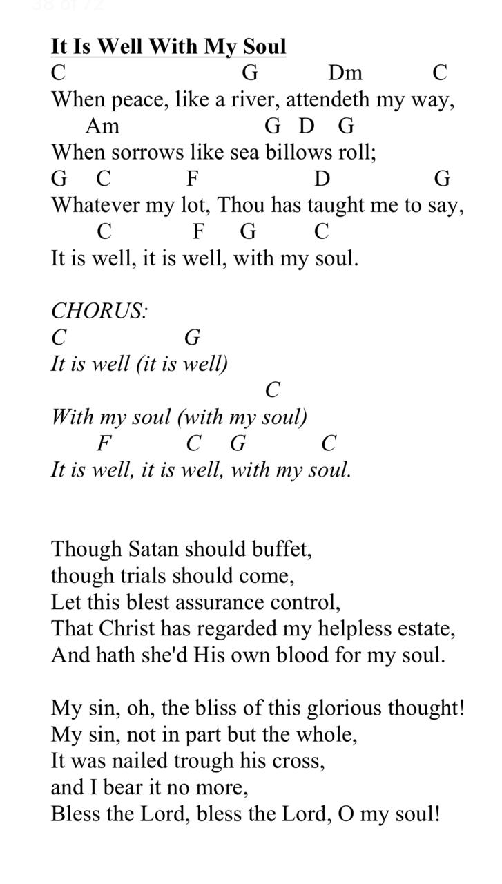 When peace like a river